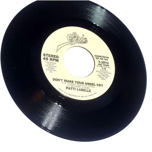 Patti LaBelle 45 RPM Vinyl Lot - Don’t Make Your Angel Cry / Love, Learn - Demo - Picture 1 of 11